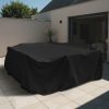 Large Black Square Outdoor Dining Set Cover