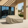 Beige Left-Arm Outdoor Sofa Cover