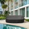 Black Oval Daybed Cover