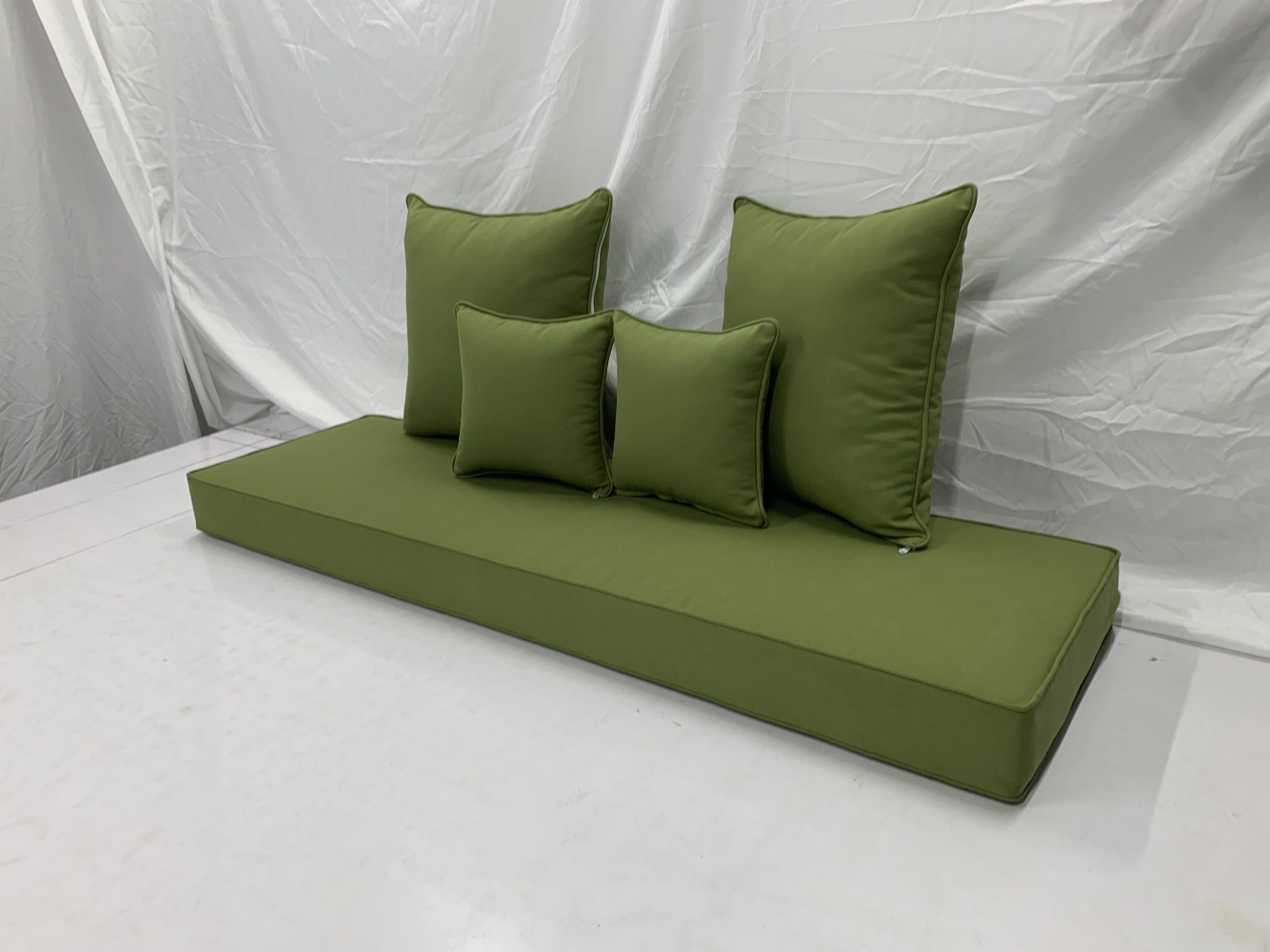 Oasis Green Outdoor Bench Cushion Cover