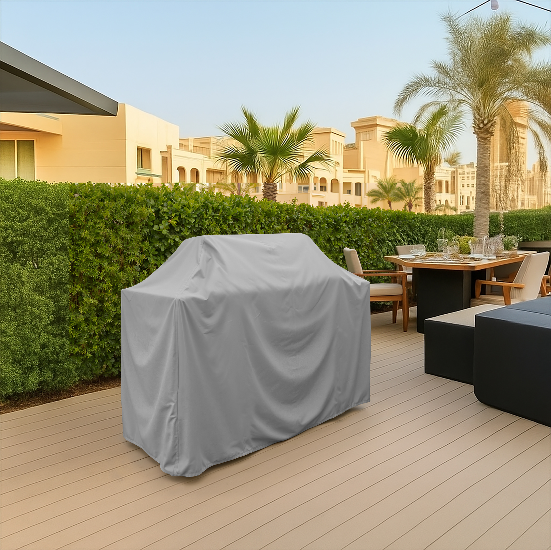 Grey Outdoor BBQ Cover