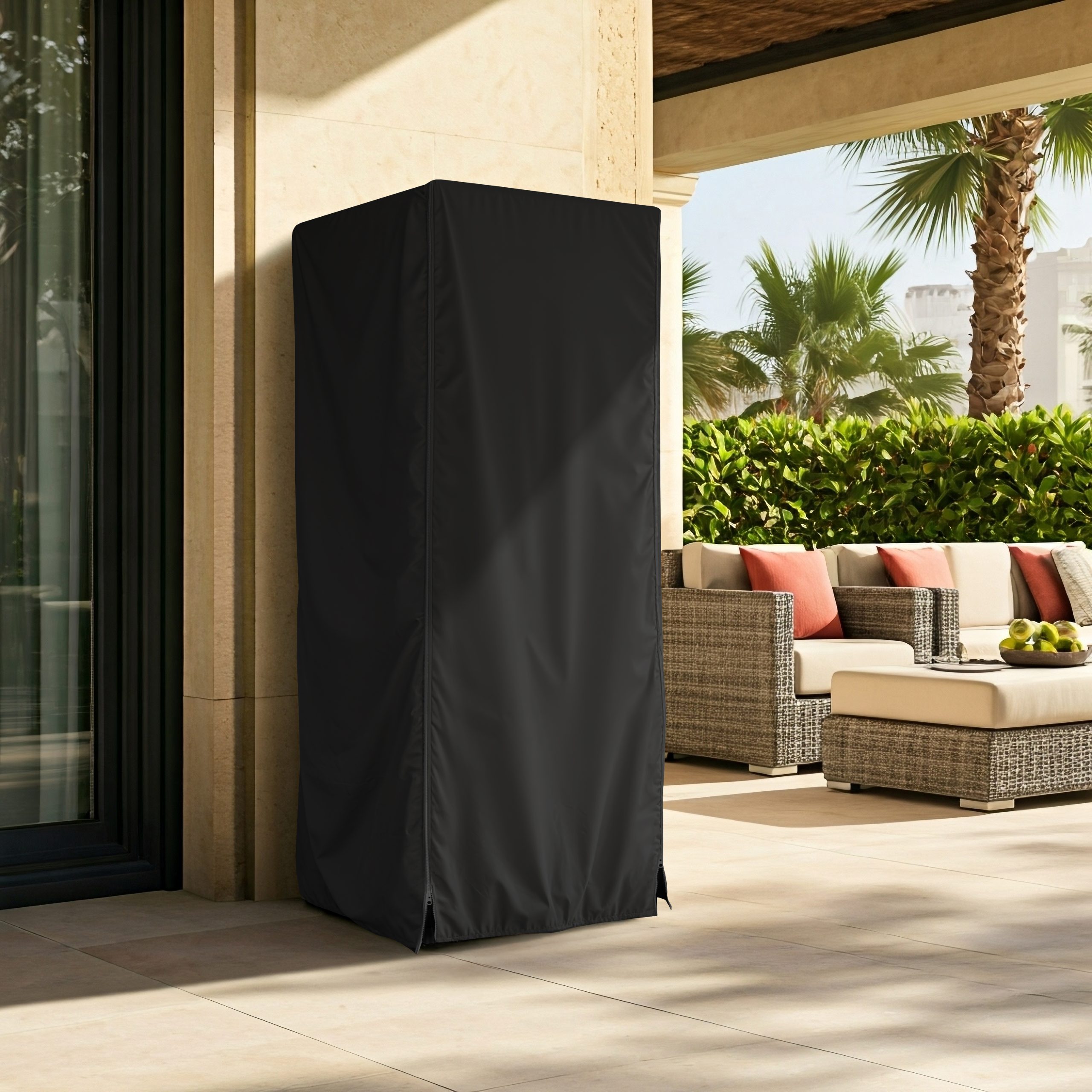 Black Premium Outdoor Fridge Cover