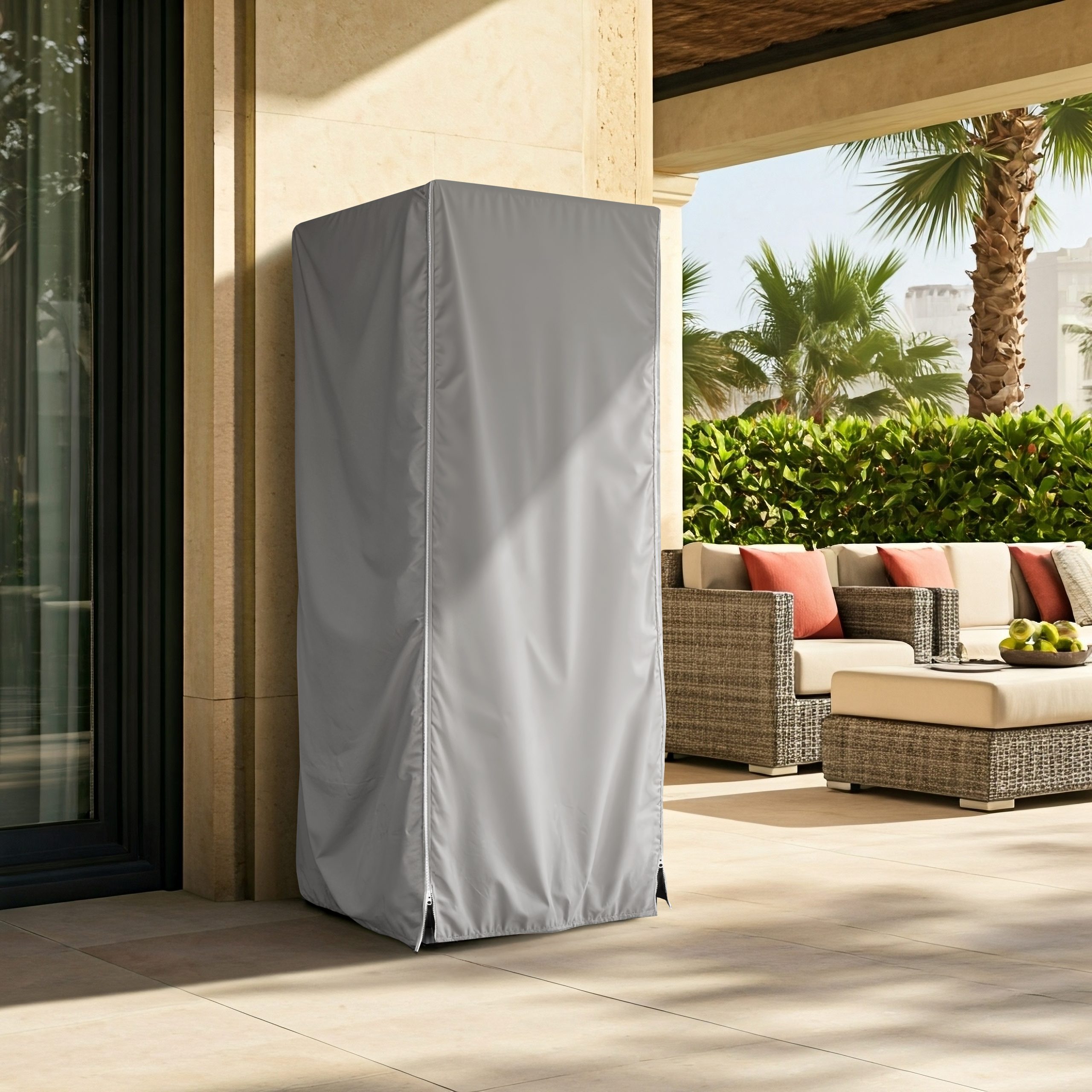 Grey Premium Outdoor Fridge Cover