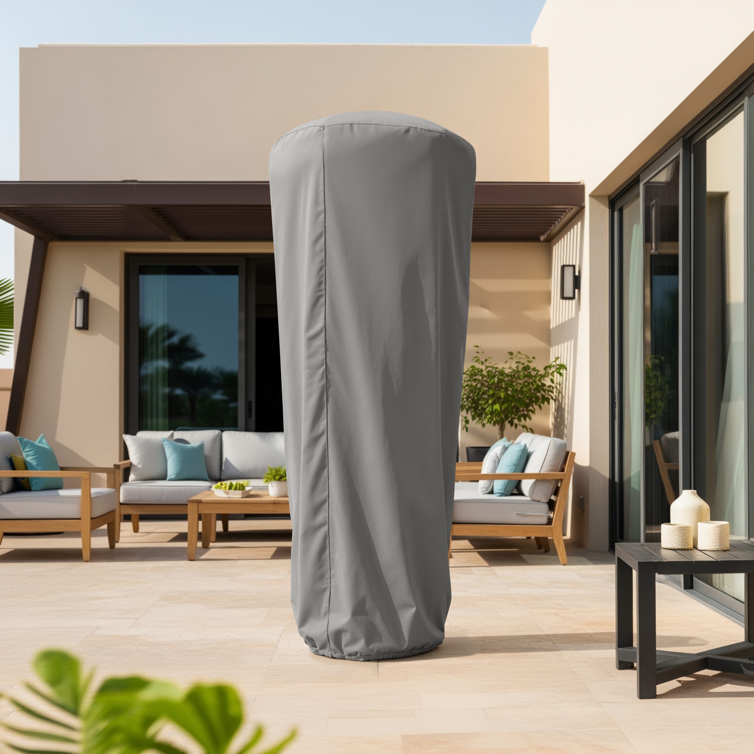 Grey Outdoor Heater Cover
