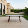 Grey Oval Dining Table Top Cover
