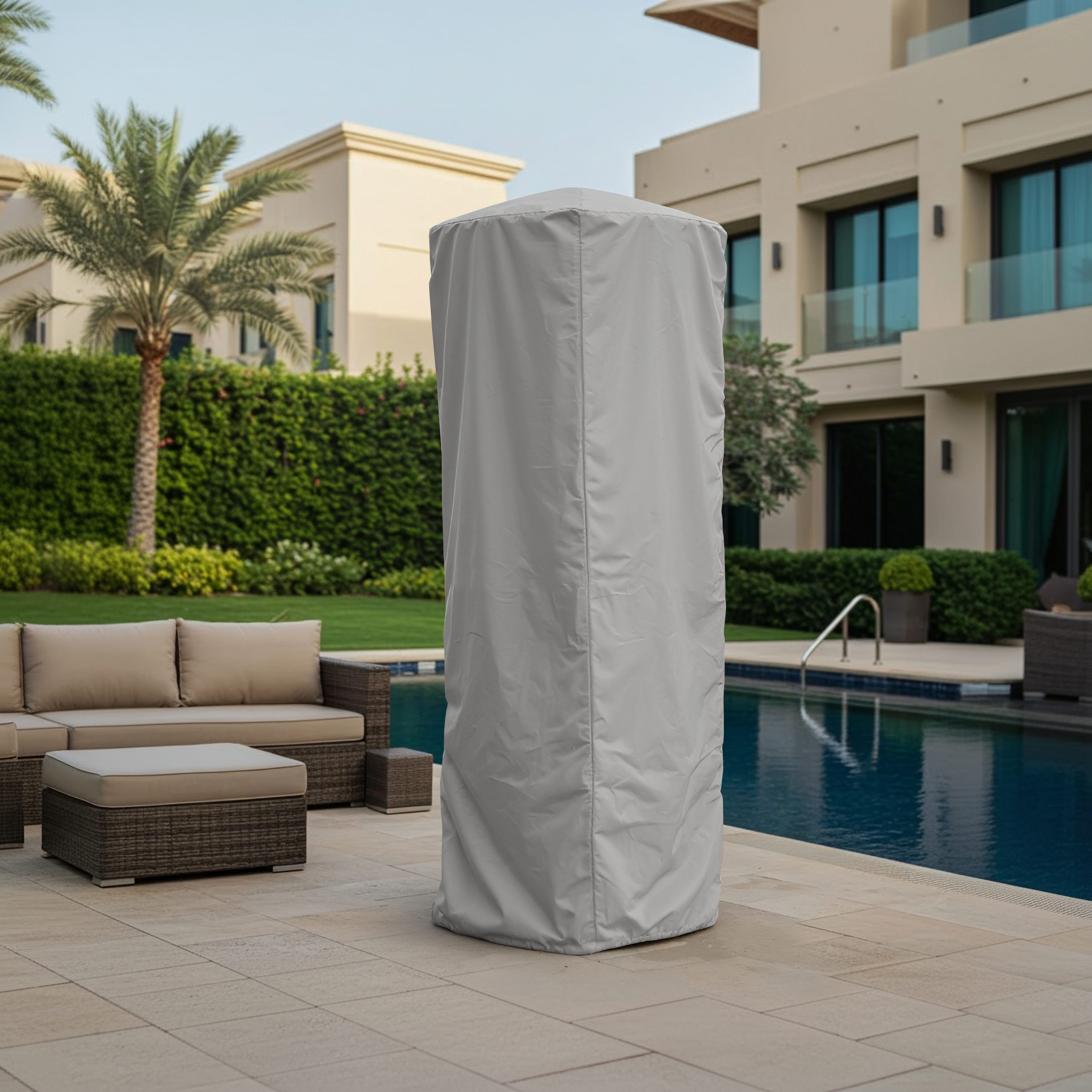 Grey Pyramid Gas Patio Heater Cover