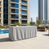 Grey Rectangular Bar Table Cover