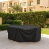 Black Rectangular Dining Set Cover