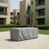 Grey Rectangular Dining Table Cover