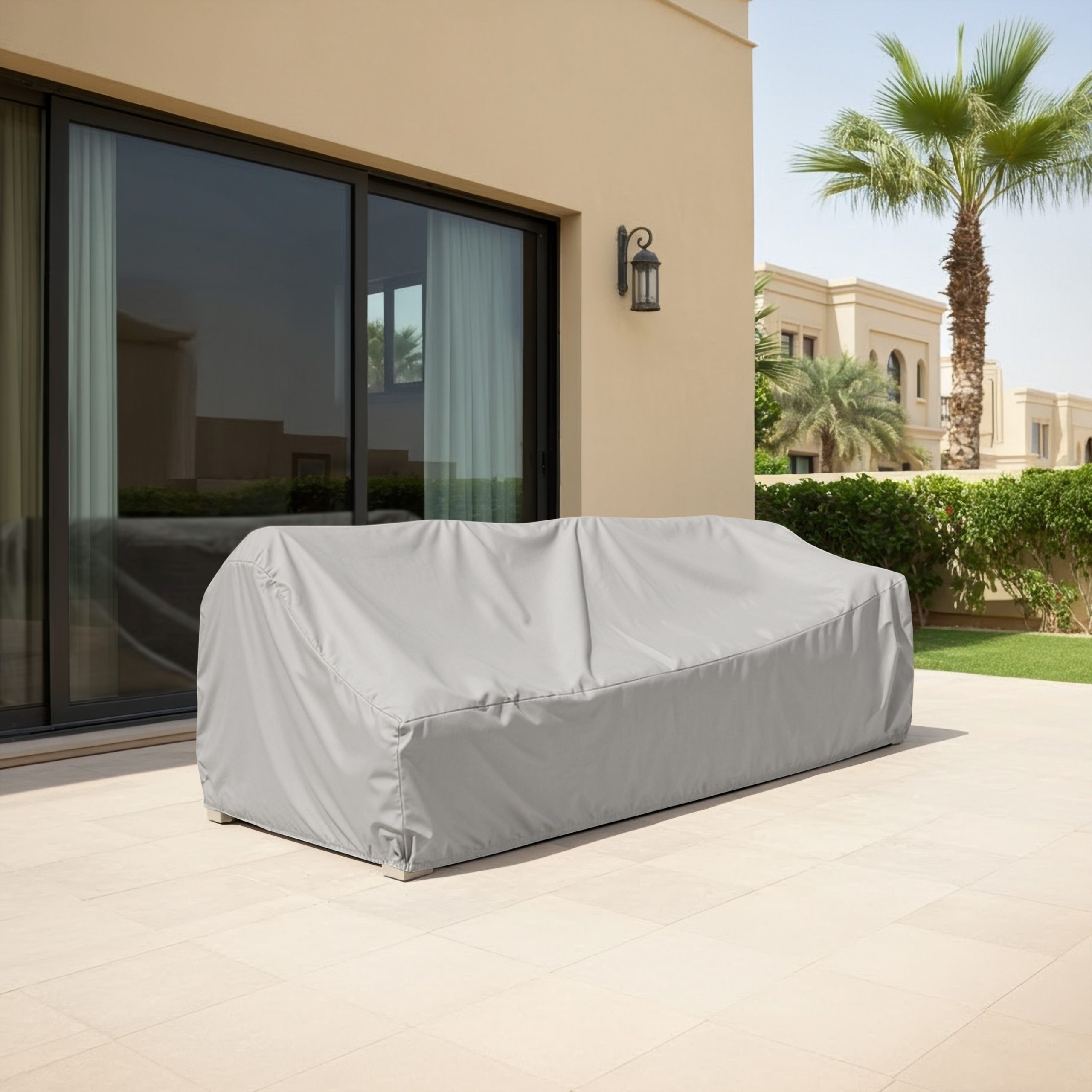 Grey Right-Arm Sofa Cover