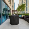 Black Round Bar Table Cover