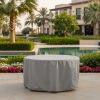Grey Round Outdoor Dining Table Cover