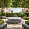 Grey Round Outdoor Hot Tub Cover