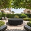 Black Round Outdoor Hot Tub Cover