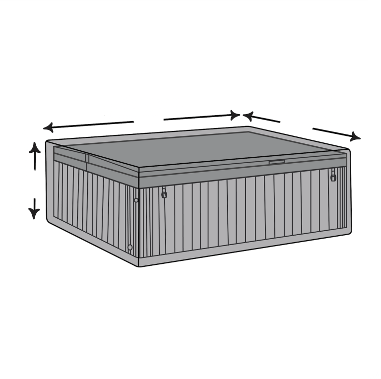 Custom Rectangular Spa & Jacuzzi Cover