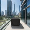 Black Square Bar Table Cover