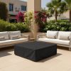 Black Square Coffee Table Cover