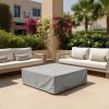 Grey Square Coffee Table Cover