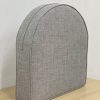 Jubilee Silver Rounded Seat Cushion Cover with Piping