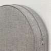 Jubilee Silver Rounded Seat Cushion Cover with Piping