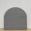 Jubilee Silver Rounded Seat Cushion Cover with Piping