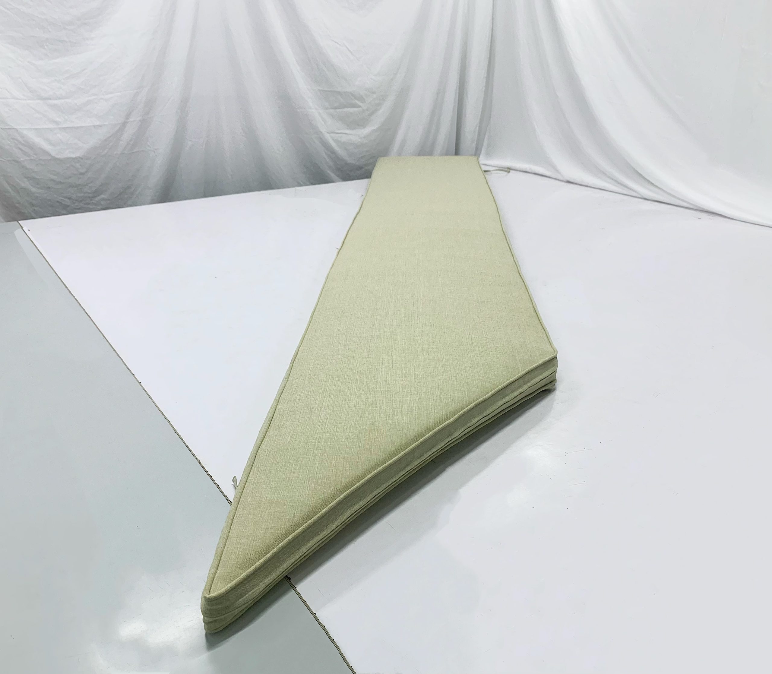 Kalahari Taupe Angled Bench Cushion Cover