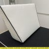 English White With Black Piping Angled Wedge Back Cushion Cover