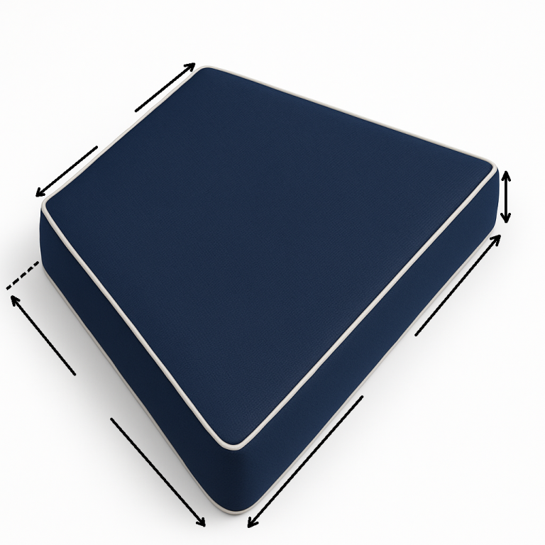 Custom Trapezoid Chair Cushion Cover