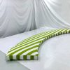 Curved Bench Vivianite Green Stripe Cushion Cover