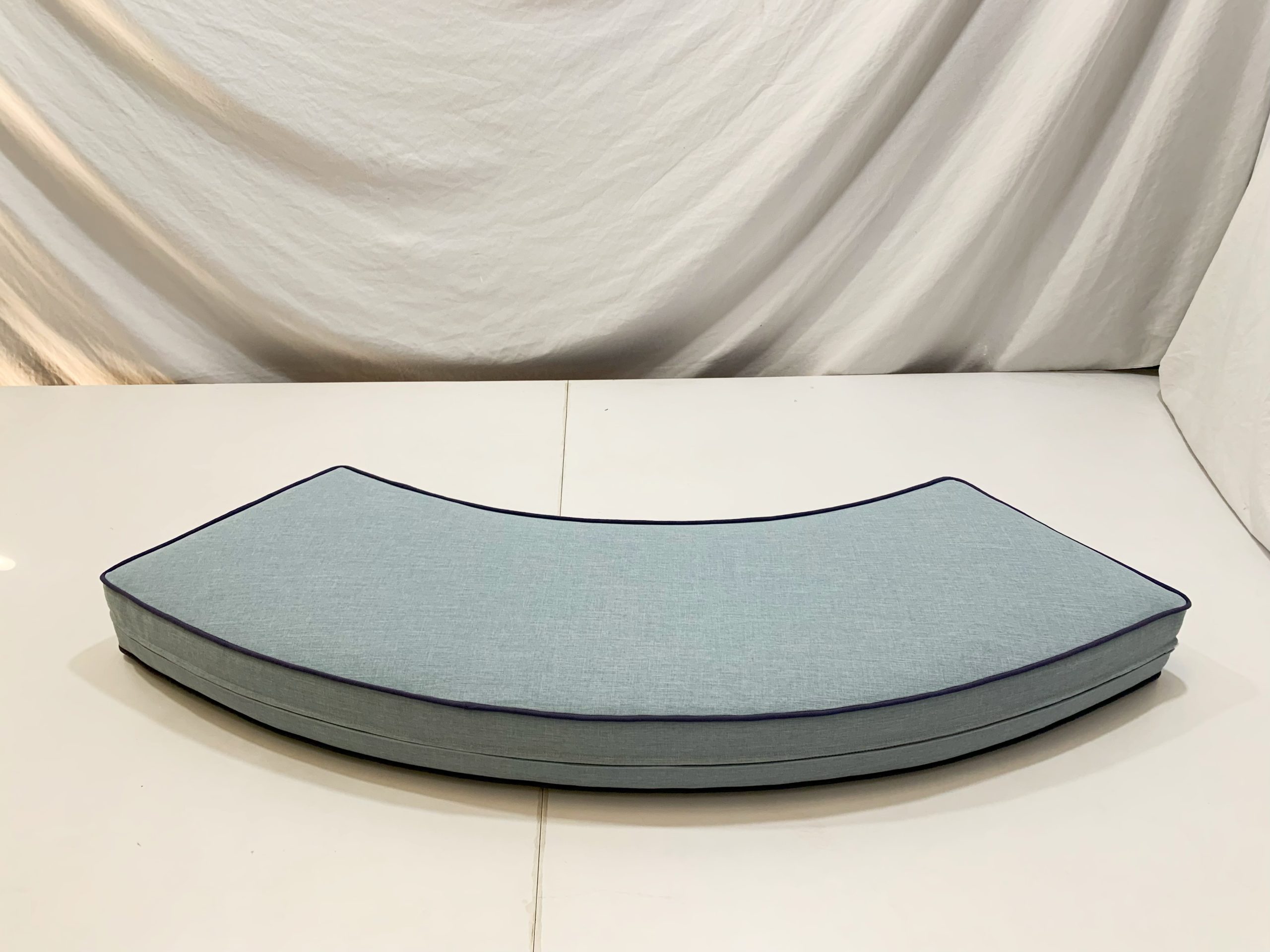 Curved Bench Maldives Blue Cushion Cover