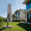 Grey Outdoor Cantilever Umbrella Cover - Opened