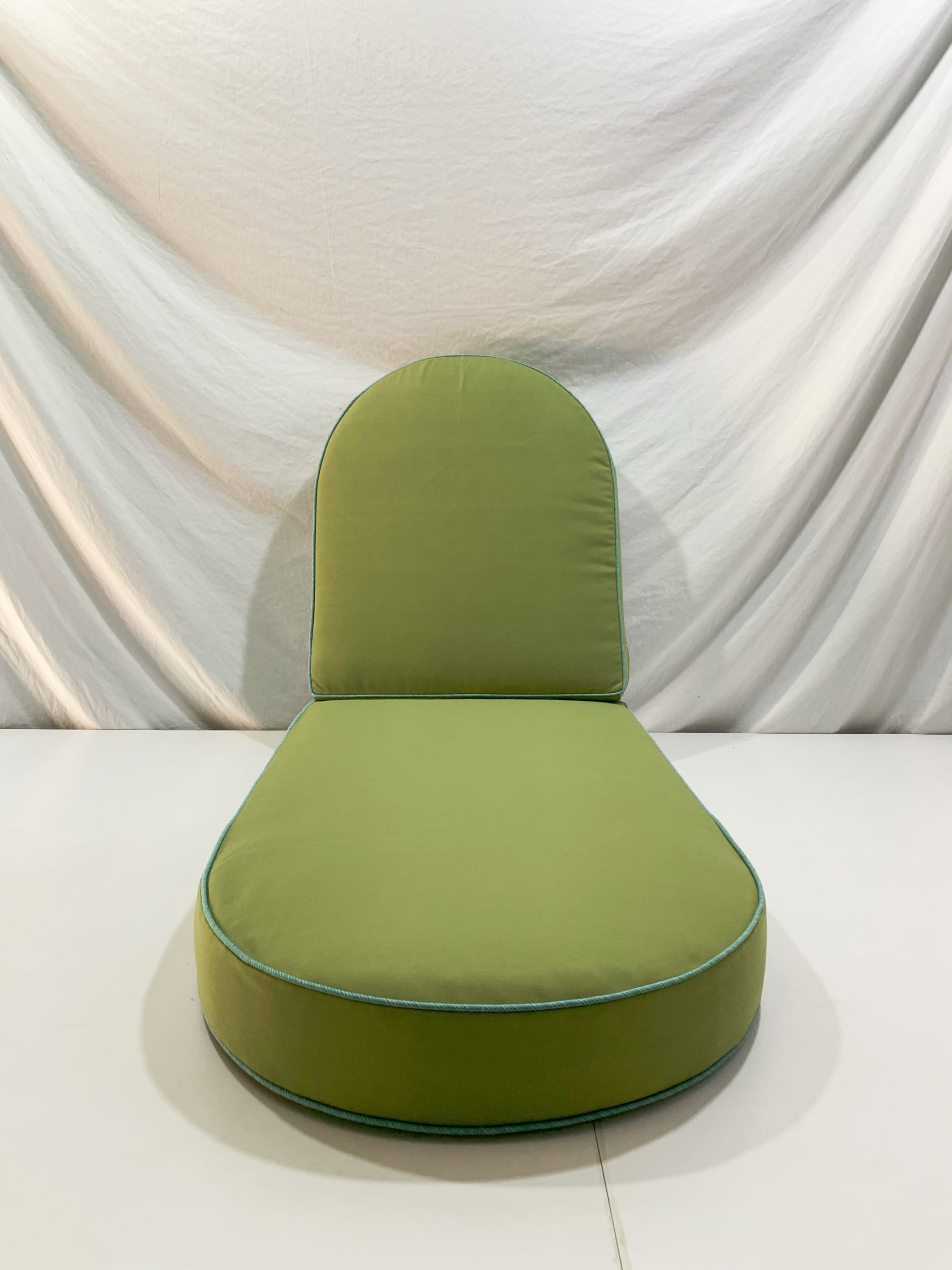 Oasis Green Curved Sun Lounge Cushion Cover