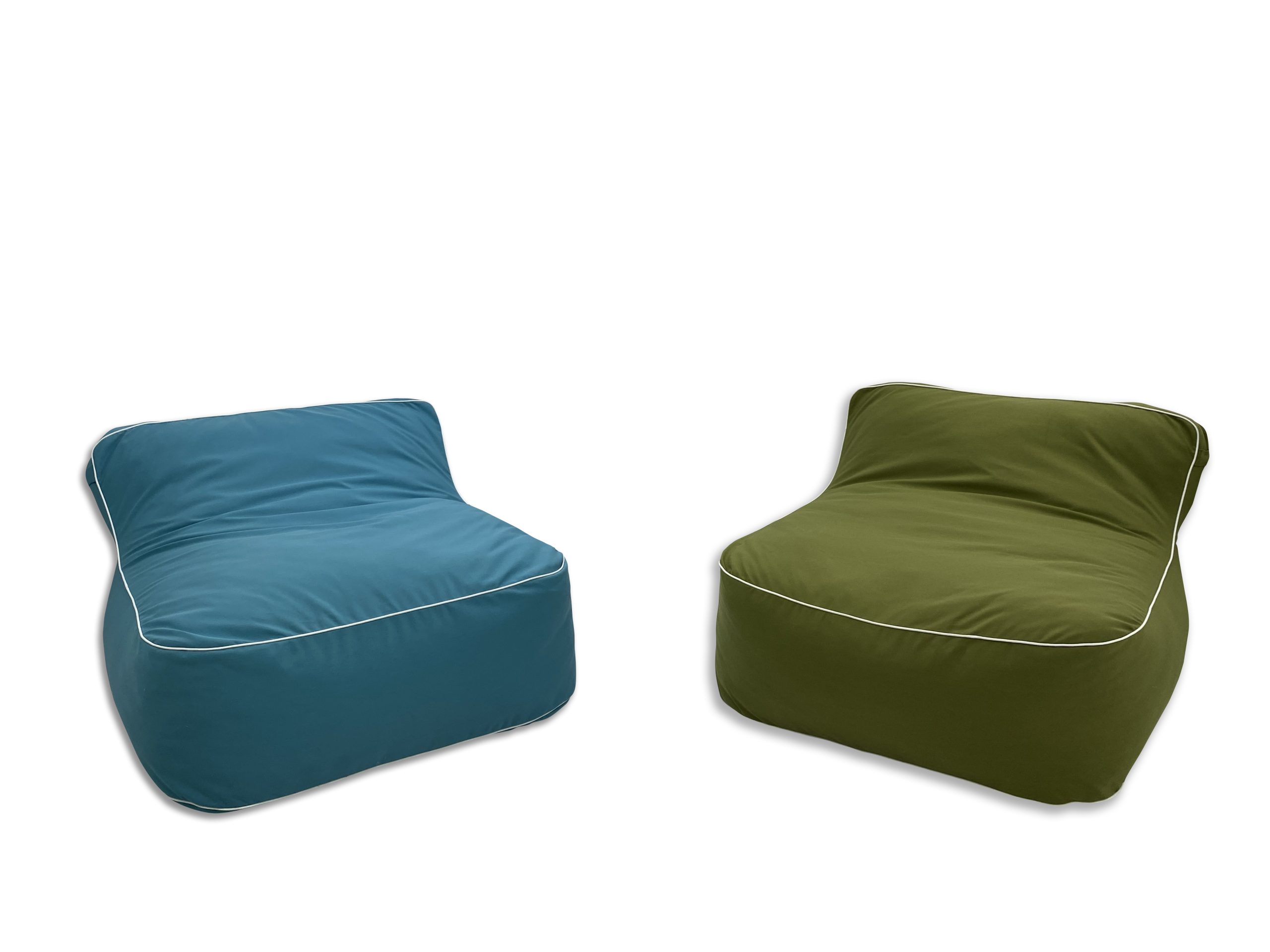Surfy Blue and Oasis Green Bean Bag Cover