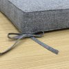 Designo Grey Square Seat Cushion Cover