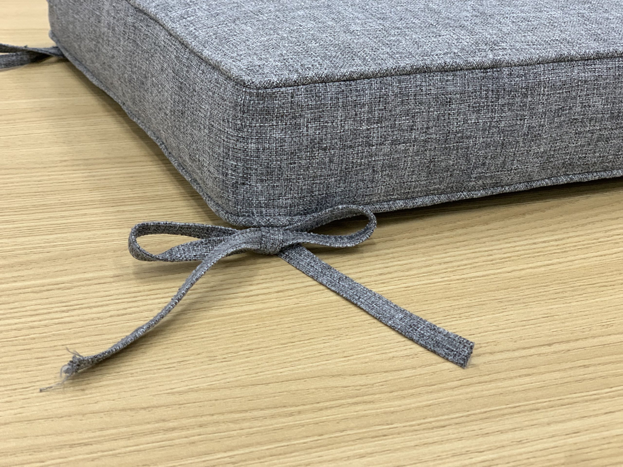 Designo Grey Square Seat Cushion Cover