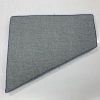 Designo Grey with Iguazu Blue Piping Angled Bench Cushion Cover