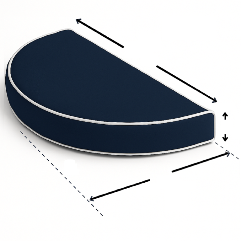 Half Round Seat Cushion Cover