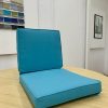 Surfy Blue Custom Chair Cushion Set Cover