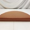 Soul Red Half Round Cushion Cover with Rubellite Red Piping