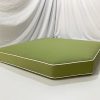 Oasis Green With White Piping Corner Cushion Cover