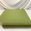 Oasis Green With White Piping Corner Seat Cushion Cover