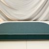 Arabian Sea Turquoise Tapered Bench Cushion Cover - White Piping