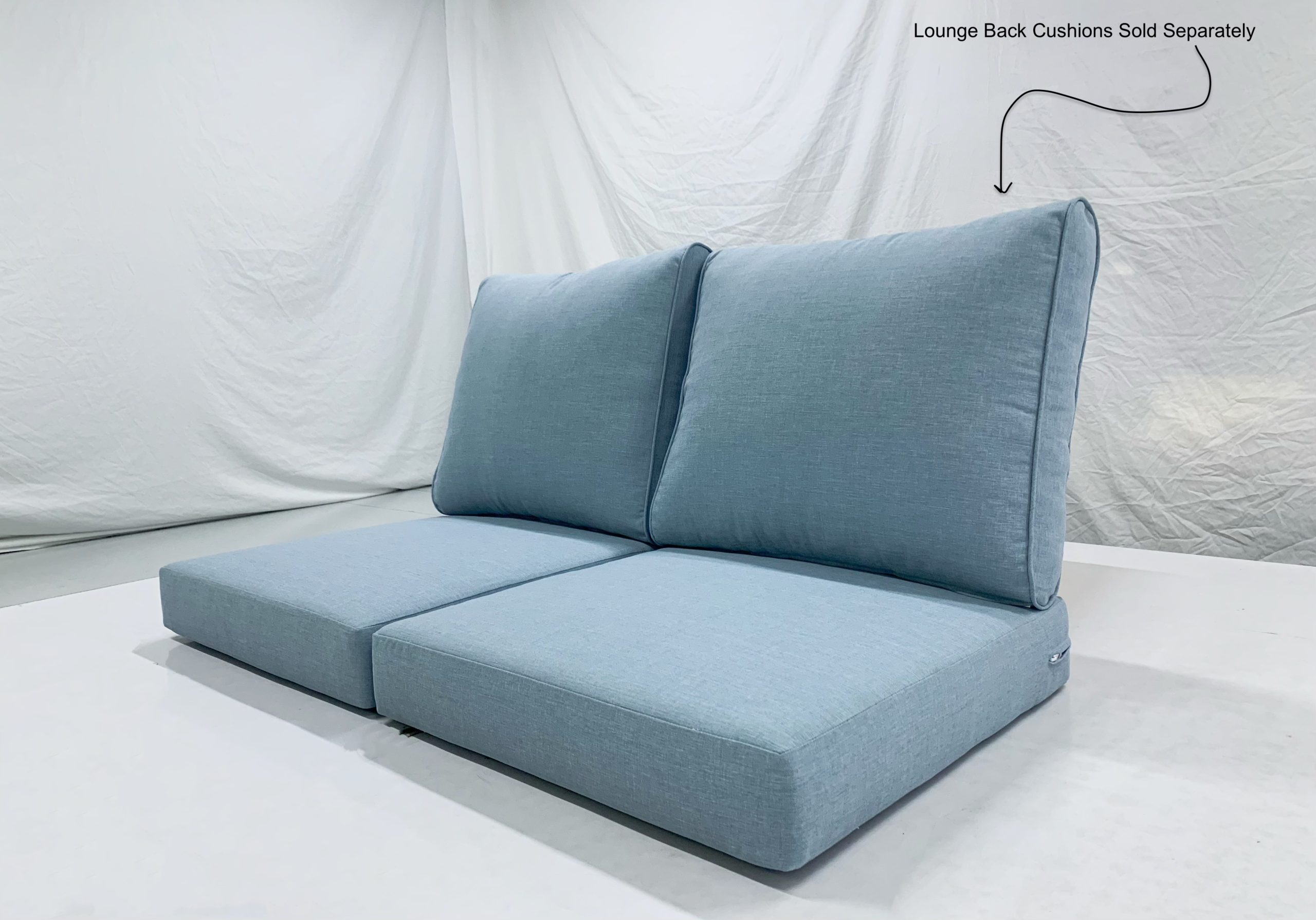 Maldives Blue Square Seat Cushion Cover