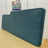 Arabian Sea Turquoise Notched Bench Cushion Cover