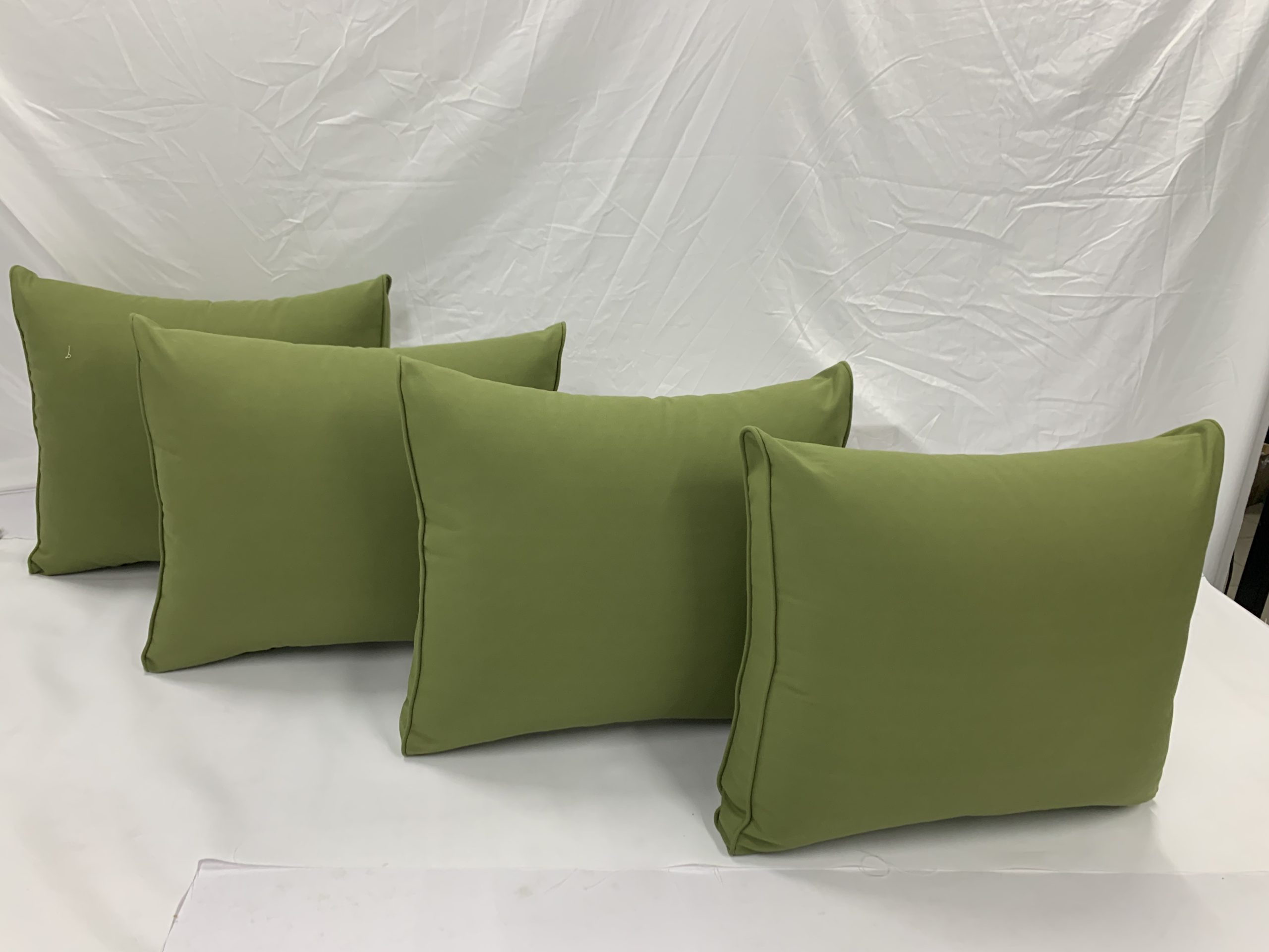 Oasis Green Backrest Cushion Cover with Matching Piping