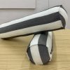 Onyx Charcoal Stripe Bolster Cover