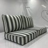 ONYX Charcoal Stripe Backrest Cushion Cover