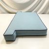 Maldives Blue T Shape bench Cushion Cover - Blue Piping