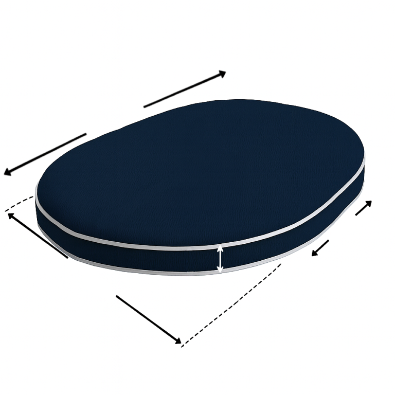 Custom Oval Daybed Cushion Cover