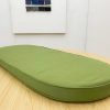 Oasis Green Round-End Bench Cushion Cover